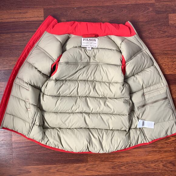 Filson Red Puffer Vest - Picture 7 of 10